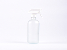 Glasflasche säuremattiert, 500ml, mit Triggerspray