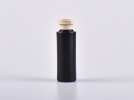 Flasche "Tara" 100ml, matt-schwarz, mit FlipTop Ceres