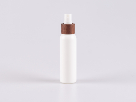 Flasche "Tara" 100ml, matt-weiss, mit Zerstäuber Walnut