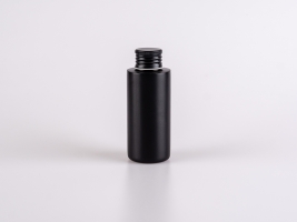 Flasche "Tara" 100ml, matt-schwarz, mit Aluminiumdeckel