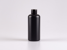 Flasche "Ben" 250ml, mit Schraubverschluss weiss/schwarz