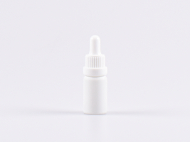 Weissglasflasche 10ml, mit Pipette OV weiss