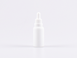 Weissglasflasche 30ml, mit Pipette OV weiss