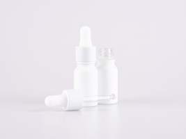 Weissglasflasche 10ml, mit Pipette weiss