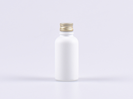 Weissglasflasche 30ml, mit Aludeckel