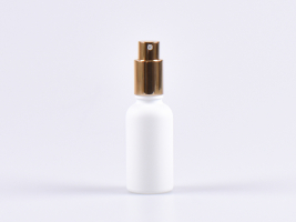 Weissglasflasche 30ml, mit Zerstäuber Aluminium, 4 Color