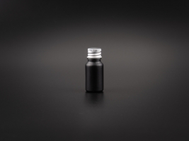 Schwarzglasflasche 10ml, mit Aludeckel