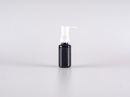 MIRON Violettglasflasche 30ml, mit Rachenspray