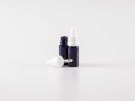 MIRON Violettglasflasche 10ml, mit Pipette OV weiss