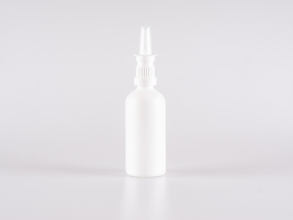 Weissglasflasche 100ml, mit Nasenspray