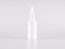 Weissglasflasche 100ml, mit Nasenspray